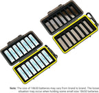 KIWIFOTOS 14 Slots 18650 Battery Organizer Case Protective Hard Storage Case - Image 3