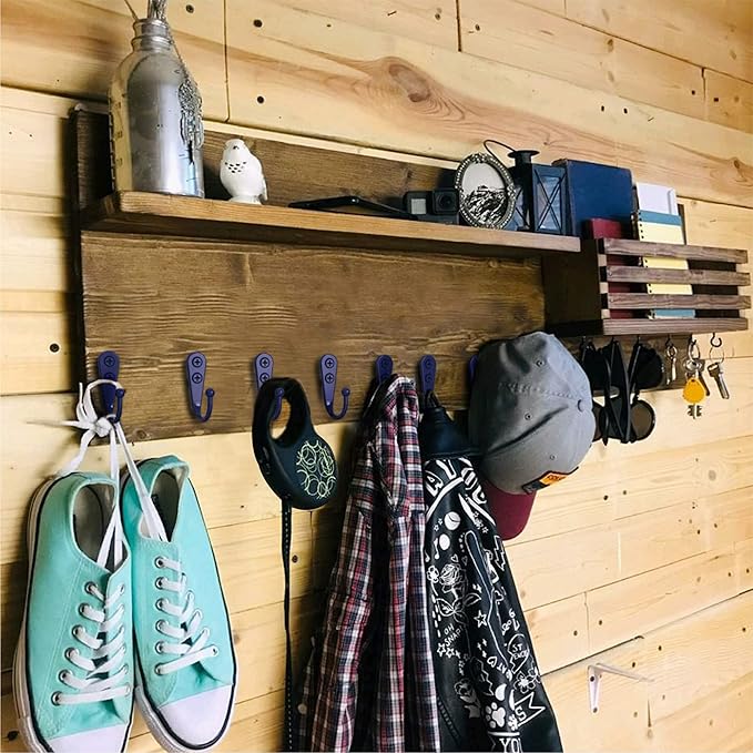 15-Pack Coat Hooks with 30 Screws | Heavy Duty Wall Mounted - Image 2