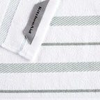 KitchenAid Albany Dishcloth 8 Pack Set, Matte Grey/White - Image 4
