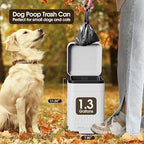 CEROELDA Small Trash Can with Lid-5L/1.3 Gal, Stainless Steel Outdoor Dog Poop - Image 3