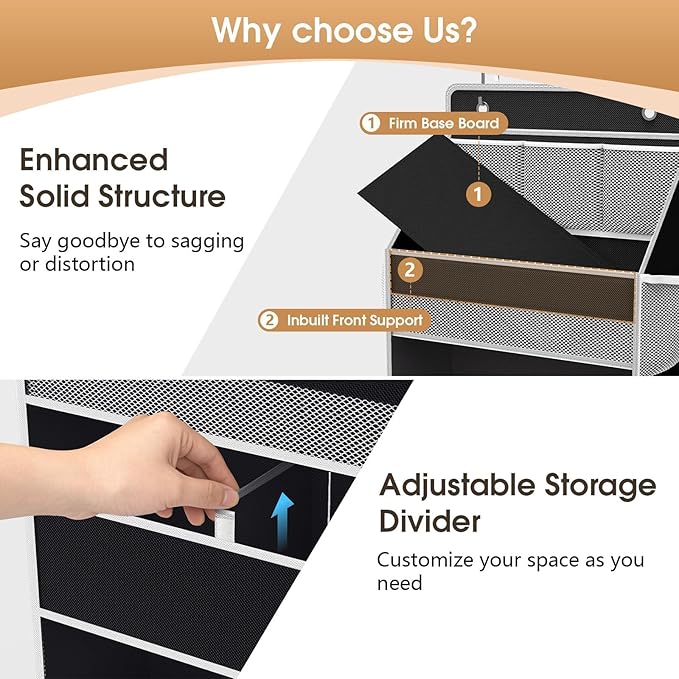 WISELIFE 5-Tier Over the Door Organizer - Image 5