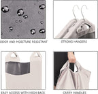 The Fine Living Co. Hanging Laundry Hamper Bag, Heavy Duty Hanger, Space Saving - Image 4