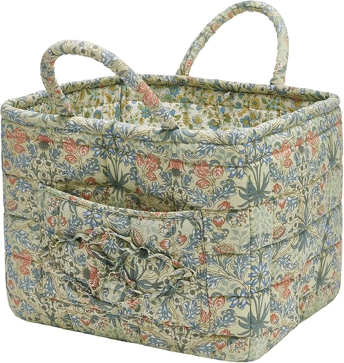 Quilted Fabric Storage Baskets by Unknown