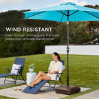 Best Choice Products 123lb Capacity Fillable Mobile Umbrella Base Heavy Duty Market Stand for Patio, Deck, Poolside w/ 4 Wheels, 2 Locks, 2 Knobs, Wind-Resistant Design - Bronze - Image 3