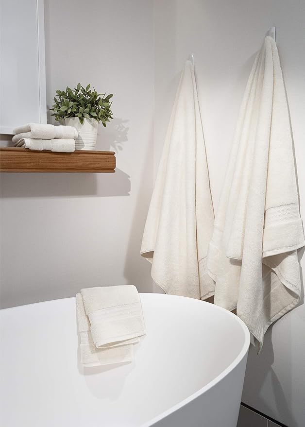 Fabdreams 100% Organic Cotton Bath Sheet Set of 2 700 GSM Oversized Towels - Image 5