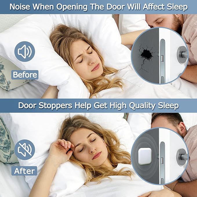 XoYoZo Door Stoppers Wall Protector Buffer Guard Doorknob Door Handle Bumper - Image 5