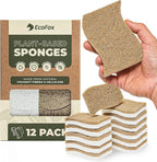 Plant-Based Kitchen Sponges | FSC-Certified & PETA Approved | Natural Cellulose by EcoFox