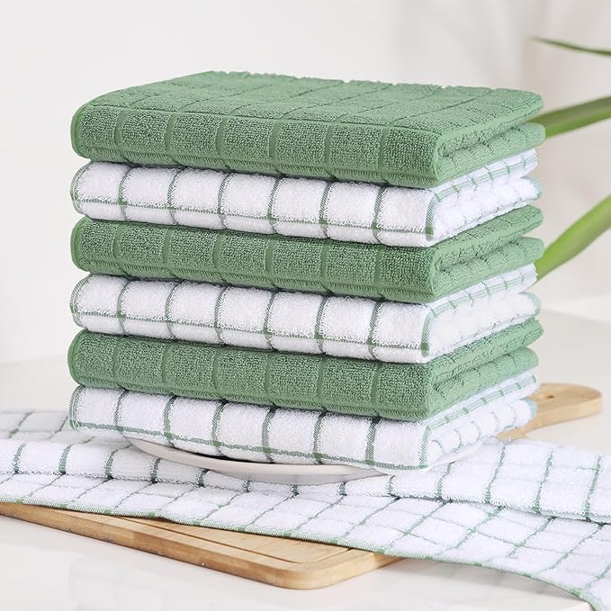 Homaxy Premium Cotton Kitchen Towels 16"x 28", Large Natural Ring Spun 390 GSM - Image 8