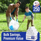 Delxo 30-33 Gallon Clear Trash Bags, Durable & Puncture-Resistant Plastic - Image 7