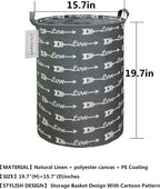 QUEENLALA Large Storage Basket, Laundry Hamper/Bathroom/Home Decor/Collapsible - Image 2