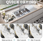 MCALK Marble Black Dish Drying Mat - Image 2