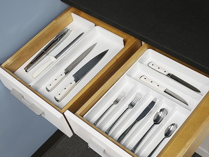 Simple Houseware Expandable & Adjustable Cutlery Drawer Organizer - Image 6