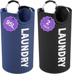 2Pcs 95L Collapsible Laundry Basket by IHOMAGIC