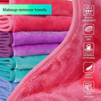 Nugilla Makeup Remover Cloths, 8 Packs Makeup Remover Towels Reusable Face Wash - Image 3