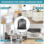 Small Trash Bags Drawstring 120 Count, JUKFITA Extra Strong 4 Gallon Garbage - Image 7
