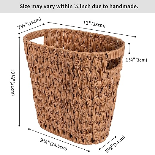 GRANNY SAYS Wicker Trash Can, Bathroom Trash Can - Image 5