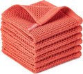 BOOMIBOO 6-Pack Kitchen Dish Cloths, 100% Cotton Waffle Weave, Ultra Soft by BOOMIBOO