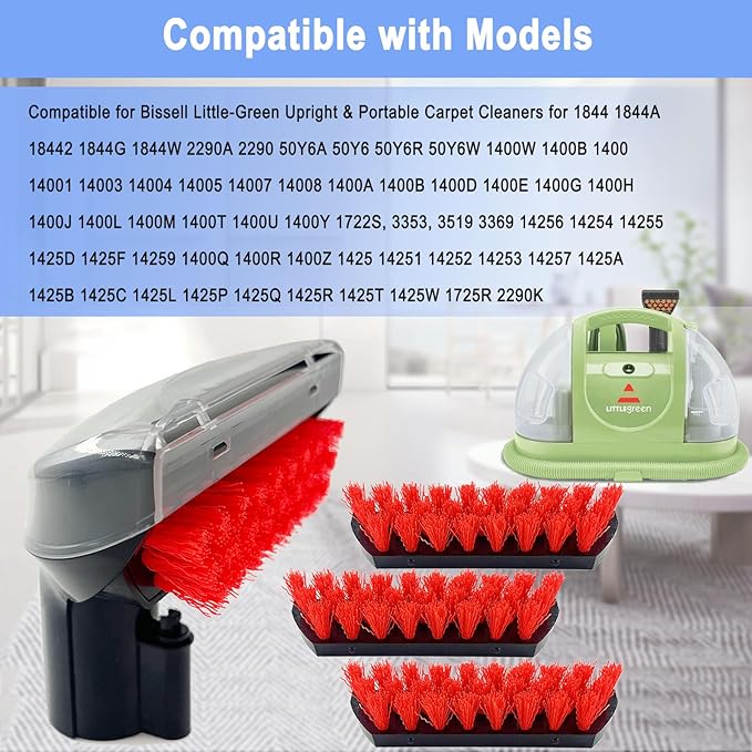 Upgraded 1400B Little Green 5.3" Detachable Tough Stain Brush Tool Replacement - Image 2