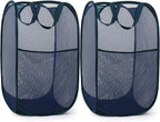 2 Pack Durable Collapsible Laundry Baskets by Bemkoo