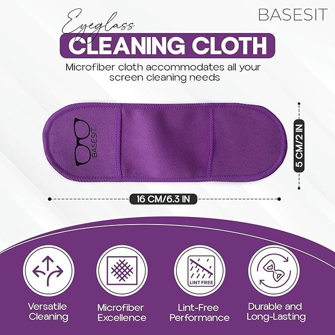 Eyeglass Cleaner Cloth 4 Pack, Eye Glasses Cleaner Wipes, Lens Cleaner - Image 2