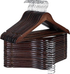 StorageWorks Wooden Hangers 30 Pack, Wood Coat Hangers by StorageWorks