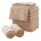 MOONQUEEN Microfiber Facial Cloths Fast Drying Washcloth 12 Pack by MOONQUEEN