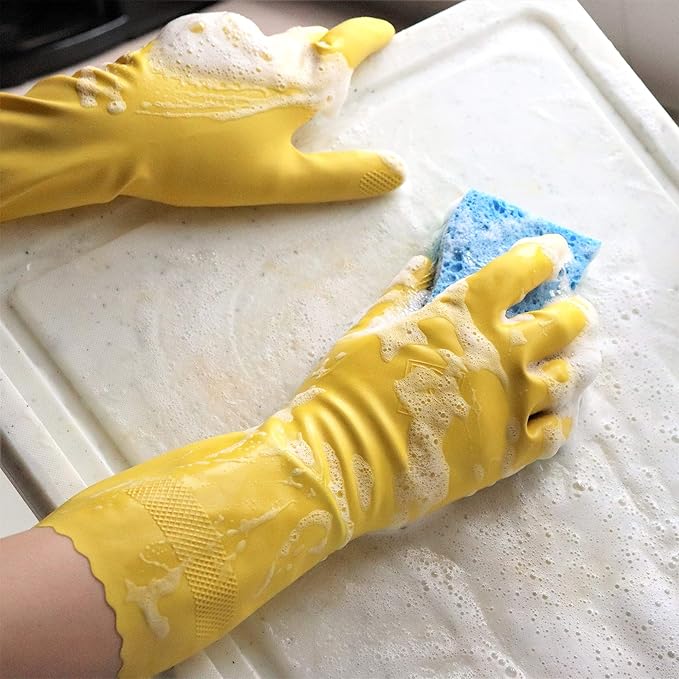 PLAYTEX HandSaver Reuseable Rubber Cleaning Gloves 6 Pairs - Image 4