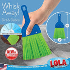 LOLA Heavy Duty Whisk Broom, Hand Brush, 2 Pack Durable Bristles, Whisks Away - Image 2
