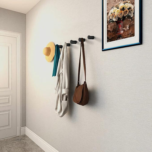 12 Pack Wood Wall Hooks, Heavy Duty Entryway Hat Hooks Wall Hangers - Image 2