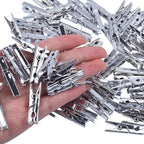Mini Clothespins, 100 Pieces Plastic Utility Paper Clip, Photo Paper Peg Pin - Image 6