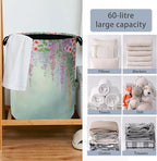 Colorful Flowers Laundry Basket, Foldable - Image 6