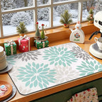 Findosom Floral Dish Drying Mat, Cuttable Drying Mat - Image 8
