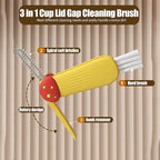 3 in 1 Cup Lid Gap Cleaning Brush Multifunctional Bottle Cleaning Brush - Image 4