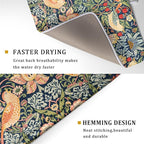 Navy Blue Sage Green Chinoiserie Dish Drying Pad 18 x 24 Inch - Image 3