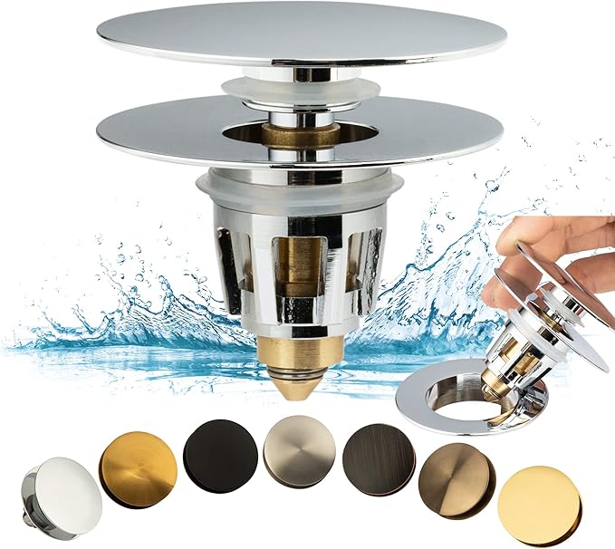 Artiwell Universal Bathroom Sink Drain Stopper, Fits Most Pop-Up Drains by Artiwell