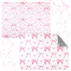 2 Pcs Large Coquette Pink Bow Dish Drying Mat Large by DuuiHua