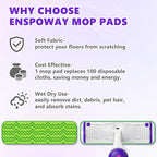 6 Pack Reusable Mop Pads Compatible - Image 2