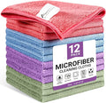 Microfiber Cleaning Cloth, 12 Pack Assorted Color Cleaning Rags by Unknown