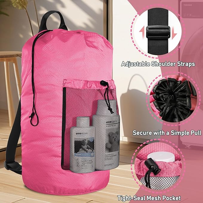 Laundry Bag Backpack Large Travel Laundry Bag - Image 3