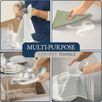 LANE LINEN Dish Towel and Dishcloth Set - Image 4