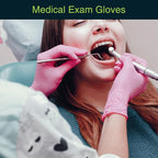 FifthPulse Pink Vinyl Disposable Gloves - Image 2