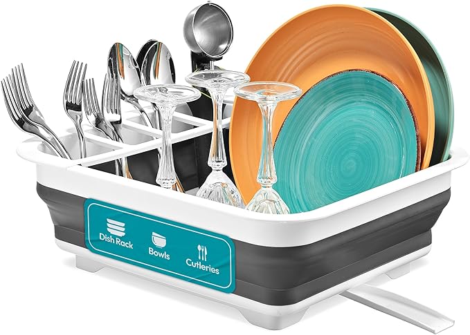 Masirs Pop-Up Collapsible Dish Drying Rack by Masirs