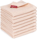 BOOMIBOO 8-Pack Kitchen Dish Cloths, 100% Cotton Waffle Weave, Ultra Soft by BOOMIBOO