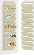 AOODA 10 Tier Clear Over The Door Shoe Organizer Storage, Deep Pockets Large by AOODA