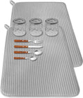 2 Pack Large Dish Drying Mat for Kitchen Counter, 24*17 inch Microfiber by Xuyyicao