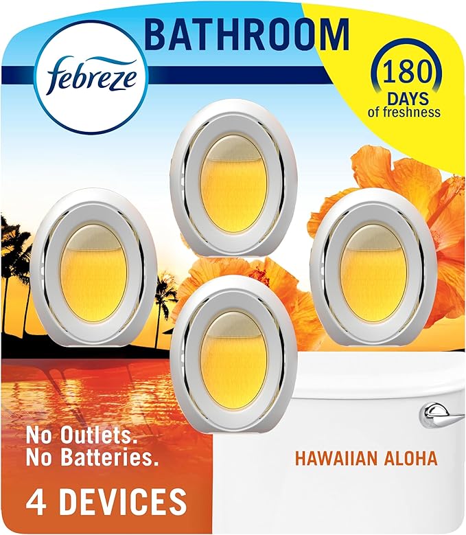 Febreze Bathroom Air Freshener, Odor-Fighting, Plug In Alternative, Air by Febreze