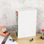 BTSKY 1 Pack White Acrylic Battery Storage Organizer - Image 2