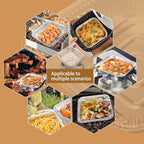 Non-Stick Disposable Air Fryer Aluminum Foil Liners Square 50PCS, Oil-Proof - Image 8