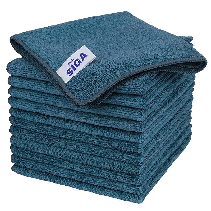MR.SIGA Microfiber Cleaning Cloth, All-Purpose Microfiber Towels, Streak Free by MRSIGA
