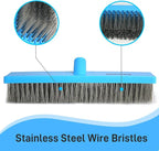 Stainless Steel Wire Broom Deck Scrubber Brush - Image 2